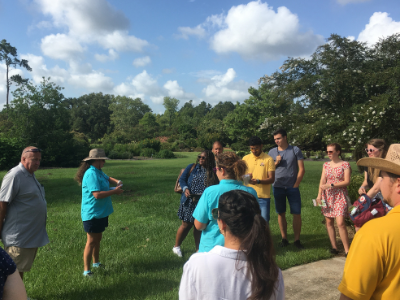 Group of people in a field.